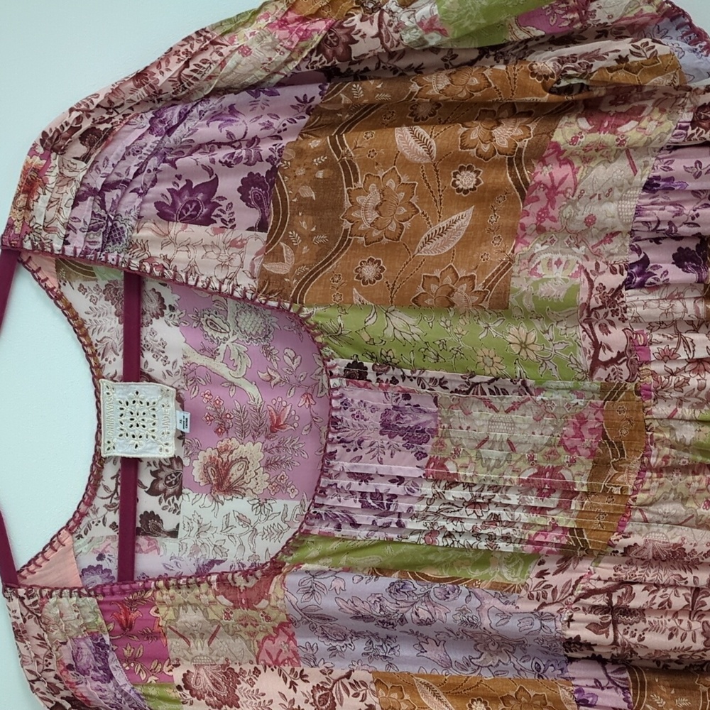 Johny Was Lightweight Lined Patchwork Bohemian Fl… - image 4